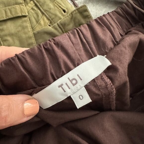 TIBI Godet Dark Brown Cotton Skirt, Size 0 (fits sizes 2-4) - Picture 6 of 6